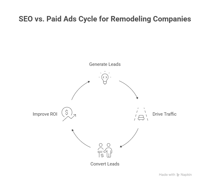 SEO vs Paid Ads for Kitchen and Bath Remodeling Companies